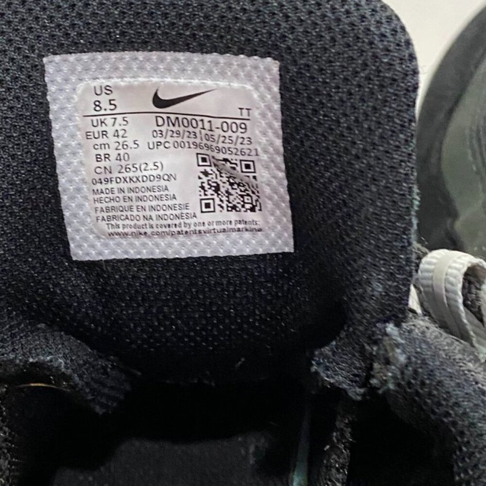 Nike Air Max 95 Triple Black Anthracite Reflective Sneakers Men’s 8.5 - Picture 11 of 12